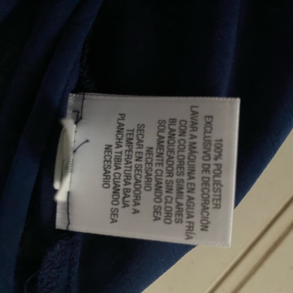 Style & Co. Boho Navy Blue Popover Top.      Medium - Picture 5 of 8
